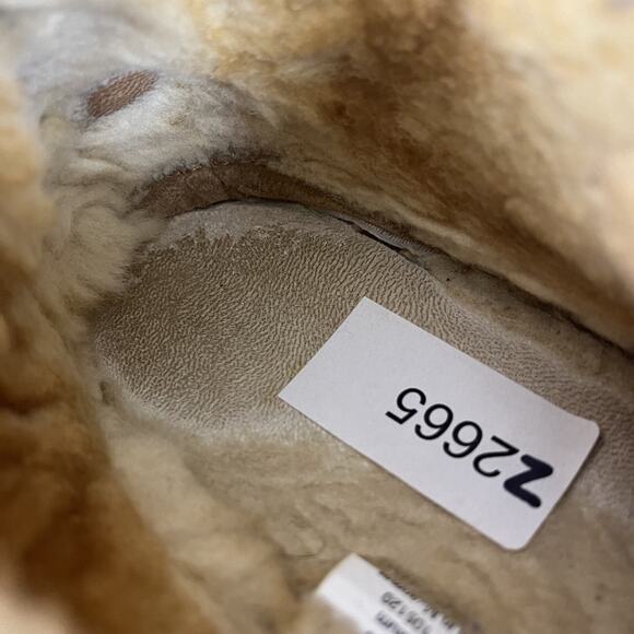 LL Bean Slipper Boots Shoes Women 8M Brown Suede Shearling Wicked Good - Picture 9 of 16